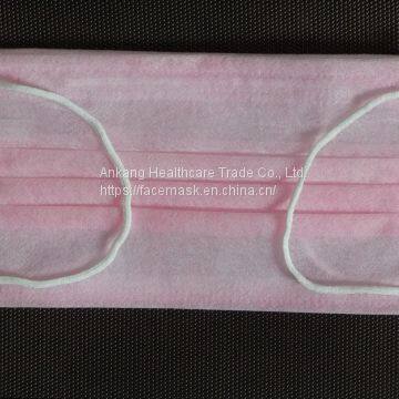 Wholesale Mask Facial Mask Earloop Against Dusty And Bateria 3-Ply Disposable Face Mask Earloop