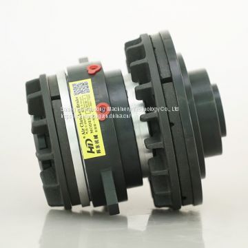 Combination pneumatic clutch brake