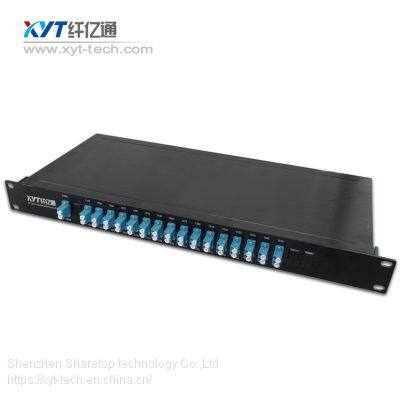 Telecom Fiber Optic Rackmount 4ch 8ch 16ch CWDM MUX DEMUX WITH MON UPG photo-2