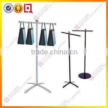 2 Tiers and 4-hooks Bag Display Rack photo-2