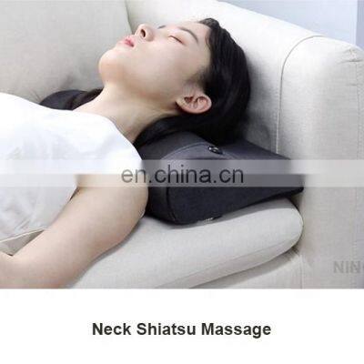 Ningde Crius Shiatsu Heating Vibration Back Infrared Electric Neck Massager Soft Neck Support Travel Massage Pillow photo-2