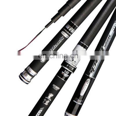 Wholesale Max 7.2m High Carbon Fibers Carp Fishing Long Rod Telescopic