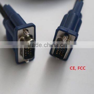3m Nickel Plated HD15 Pin 3+5 Male to Male Super Monitor Vga Cable photo-2