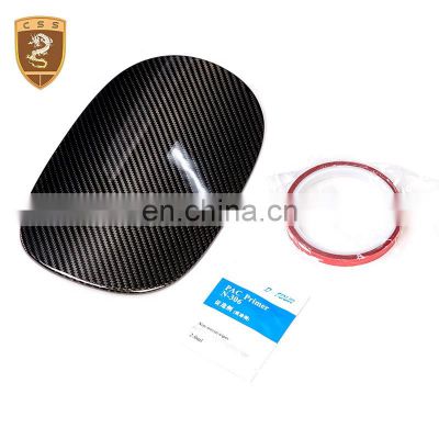 Car Automobile Carbon Fiber Fuel Tank Cover Decoration Trims Auto Accessories Parts for Macan 95B 2014+