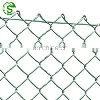 Iron and steel fence chain link diamond wire mesh fence price