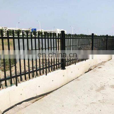 Best Quality China Supply Black Cheap Wrought Iron Fence Panels Zinc Steel Fence for Sale