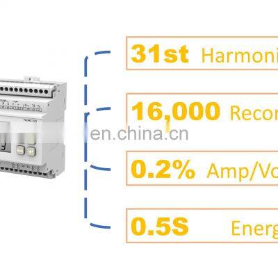 Din Rail Mount 3 Phase Multi Functional Equipment Metering Power Measuring Instrument photo-2
