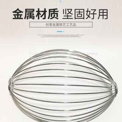 Countertop Metal Steel Wire Vegetables Fruit Bowl Banana Holder Kitchen Rack Storage Fruit Basket Metal photo-3