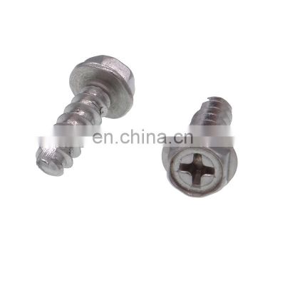 cross pan head slot machine m6 screws with wafer