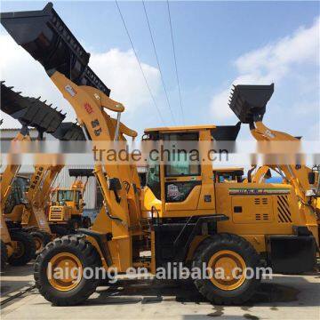 LaiGong Compact Wheel Loader ZL20 with loader attachments