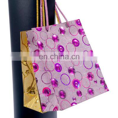 Bronzing square paper bag for clothes