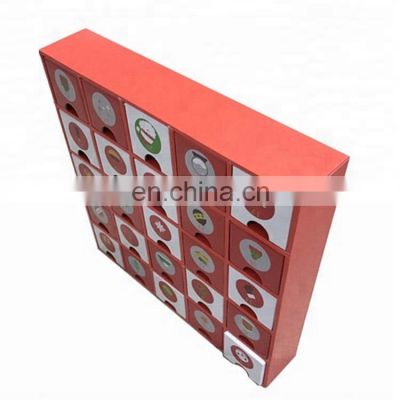 china suppliers custom christmas drawers gift boxes advent calendar