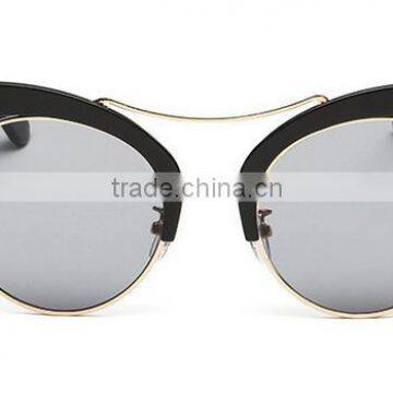 Wood Private Label OEM Custom Cat Eye Style Fashion Ladies Sunglasses photo-2