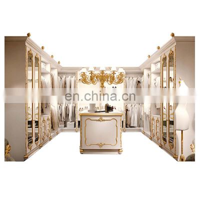 CBMMART 2019 Light luxury gold wardrobe /outline in gold extravagant walk-in closet