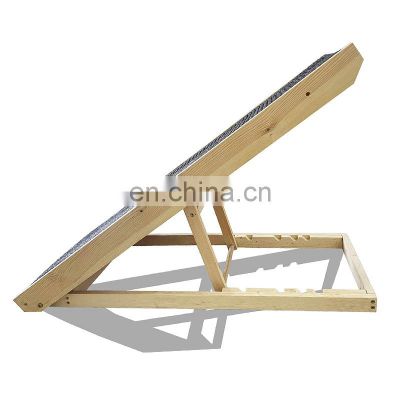 cusom eco-friendly wooden large dog stairs ramp for bed cars