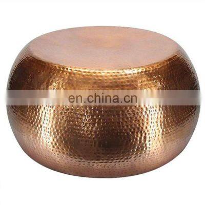 copper rounded hamerred fancy tables