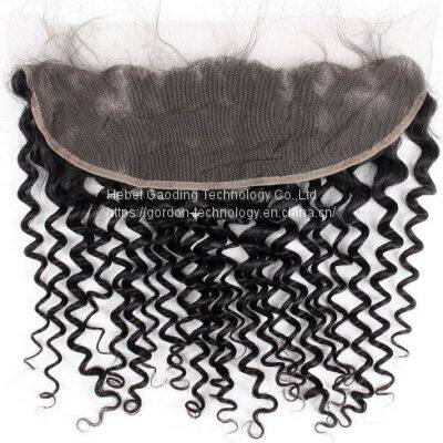 Natrual Color 13x6 Lace Closure Remy Human Hair Curl Hair Closure