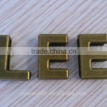 vintage metal slide letter without stones
