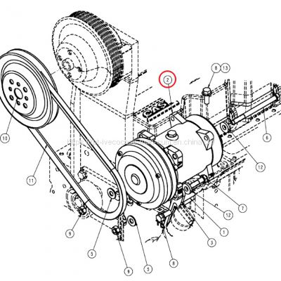 Cummins 6CT FLX3010  air condition compressor 86993462