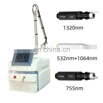 Portable painless nd yag picolaser tattoo removal carbon peeling machine