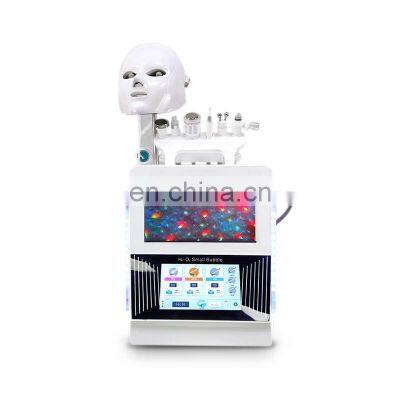 8 IN 1 Hydrogen Oxygen Small Bubble Instrument Facial Clean Oxygen Injection Wrinkle Removal Beauty Machine With Skin Testing