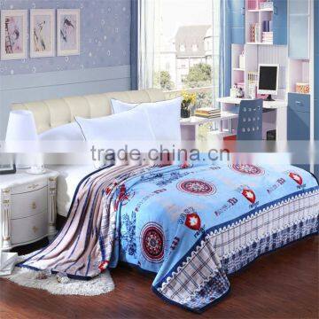 Factory new design hot sale woven embossed European style super thick warm blanket