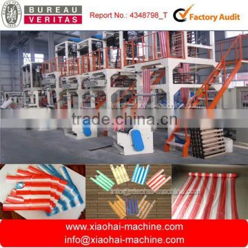 2 color film machine/double color strip film blowing machine/2 color film blowing machine