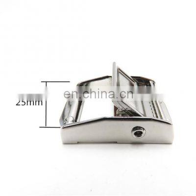 Hot Selling Safty 25mm Duty Metal Black Ratchet Trimming Cam Lock Buckle For Bag