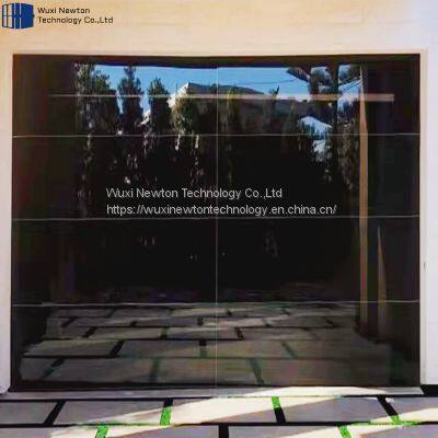 New Black Polycarbonate Finger Protection Modern Glass Plexiglass Garage Doors photo-2