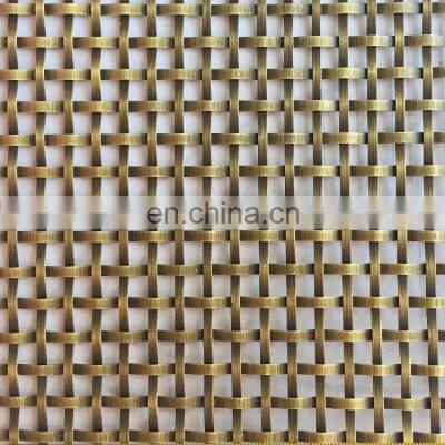 Antique brass decorative wire mesh panels