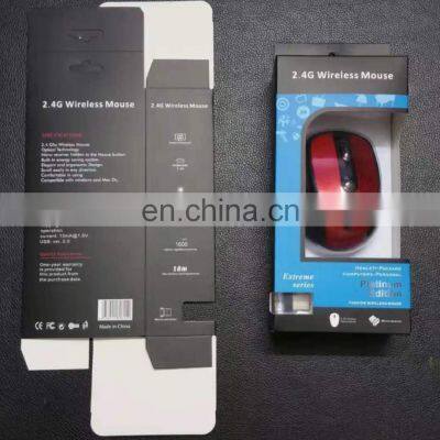 Wholesale Custom Printed Insert Paper Card Packing Tray Clamchell Slide Blister Card Boxes For Computer Mouse Packaging photo-3