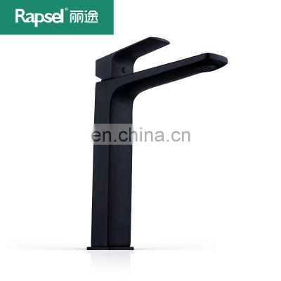 Single handle SUS 304 UPC Lead Free North America Black Stainless Steel Basin Faucet For Bathroom