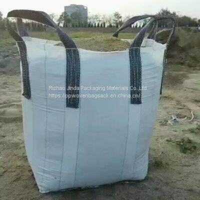 Sale PP Sling Bag Bulk Container Jumbo Bag 1 Ton 2 Ton Plastic PP Woven FIBC Circular Lifting Sling Custom Big Bag Soft Pallet