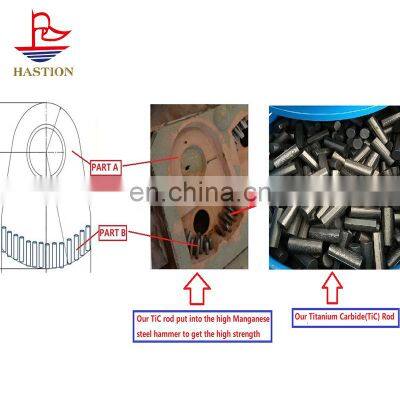 Titanium Carbide Rod for Edc Titanium Carbide Mxene for Mining Hammer/jaw Crusher Plant photo-5