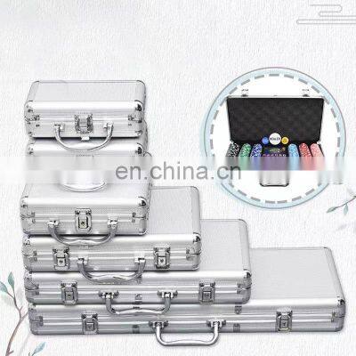 Verified Affordable Luxury Aluminum Alloy German OEM Portable Custom Box Poker Chip Case photo-4