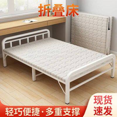 Simple Nap Bed Folding Bed Solid Wood Nap Bed Rental Room Folding Bed