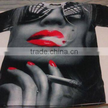 Sublimation t shirts/ cut and sew sublimation t shirts/ high quality sublimation t shirts/ 3D sublimation printing t shirt