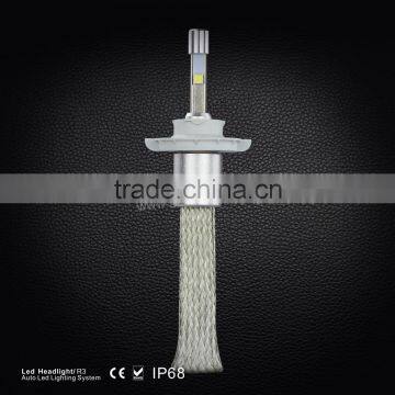 Factory Supplier White Color 6000k R3A 40w 4800lm h4 Led High Low Beam H13 Led Headlight photo-3