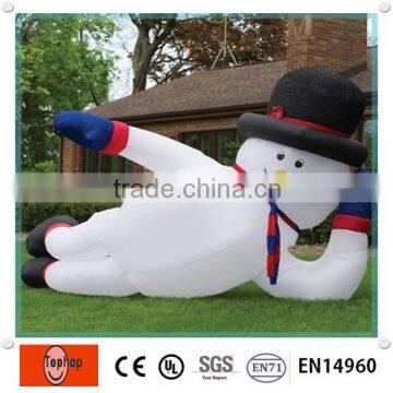 2014 hot sale outdoor Huge inflatable Christmas snow man for kids