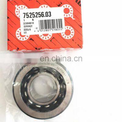 China Size 31.75*72.39*29.375mm Differential Bearing 7525256.03 Double Row Ball bearing 7525256 bearing with high quality