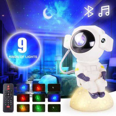 Astronaut Star Galaxy Projector Light Wireless Speaker Music Sync  Starry Nebula Moon Lamp Astronaut Galaxy Projector Light