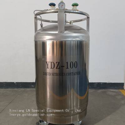 Stainless Steel Self Pressurized Liquid Nitrogen Tank YDZ-100 Factory Wholesale Price Discount photo-4