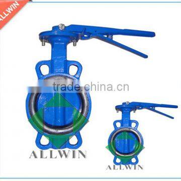 wafer type butterfly valve with rubber seat