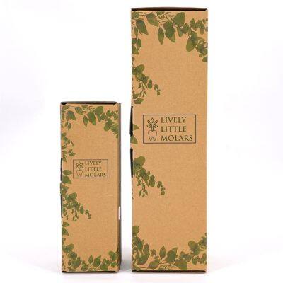 Custom Logo Sturdy Cardboard Corrugated Plant Transport Potted Live Shipping Box for Live Plants photo-2