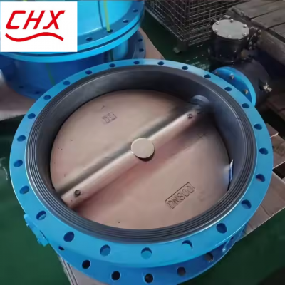 BS Butterfly Valve Big Size-DN1000 Worm Gear Ductile Iron Cast Steel WCB GGG50 Hard Seal Double Eccentric Wafer Type Flange photo-2