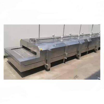 Continuous Tunnel Pastry Pork Tuna Dumpling Bread Chicken Meat Cryogenic Blast Chiller Industrial Freezer