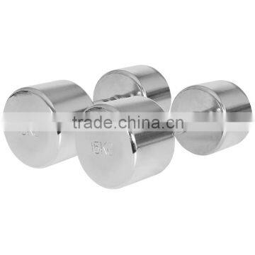 Home Gym Equipment Fixed Chromed Dumbbell