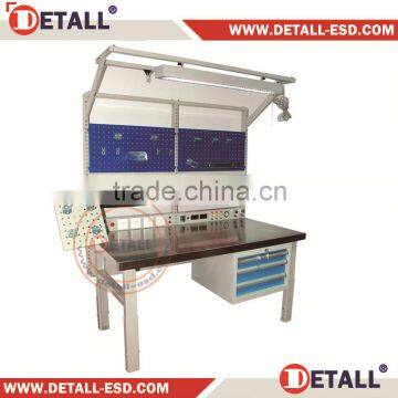heavy duty workbench workshop used with perforated panel