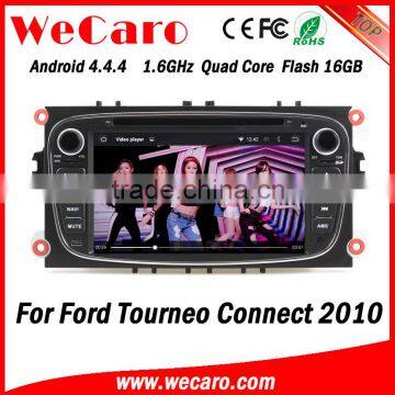 Wecaro WC-FU7608 Android 4.4.4 gps naviagtion touch screen for ford connect car dvd player 2010 mirror link