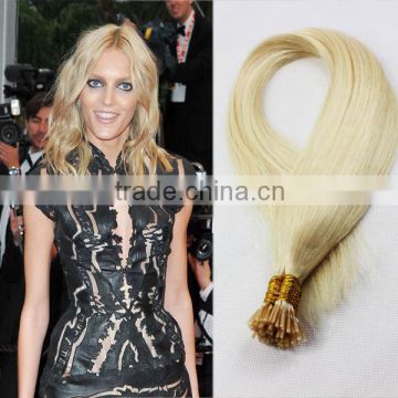 premium virgin cuticle human hair 8A grade Russian hair Italy keratin pro-bonded hair extensions